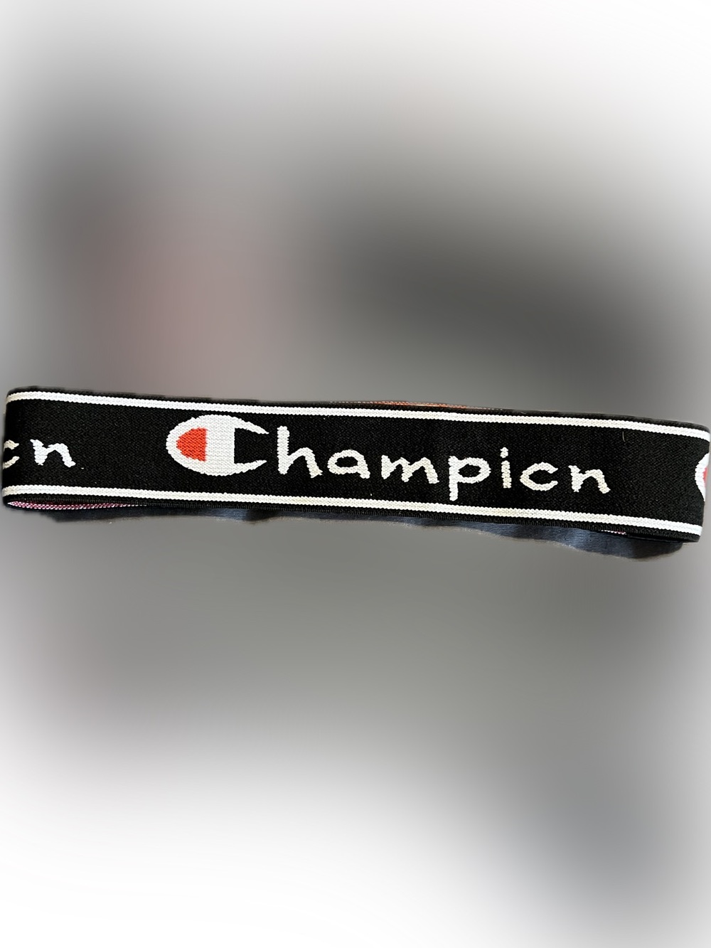 💥 Champion Black Elastic Logo Stretchy Breathable Haircare Athliesure